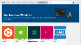 Microsoft Store Linux distros